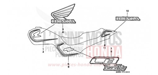 RAYURE/MARQUE (1) CB250R de 1994